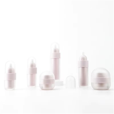 Botellas de bomba de loción esmerilada cosmética de lujo de 50g, botella de bomba sin aire recargable de 30ml, envases de embalaje de crema corporal populares